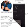 Aurora Athletica Black Organic Cotton Gym Towel for Men and Women - Silver Infused Sweat Towel, 500 GSM, 31.5"x15.75" - Soft Absorbent Workout Towel for Gym Yoga Sports, Exercise Towel view 2