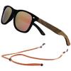 AN SWALLOW Mens Polarized Wood Sunglasses for Men Women, Womens Sunglasses Wooden Sides Bamboo Glasses (Wooden Sides, Rose Gold Lens) view 1