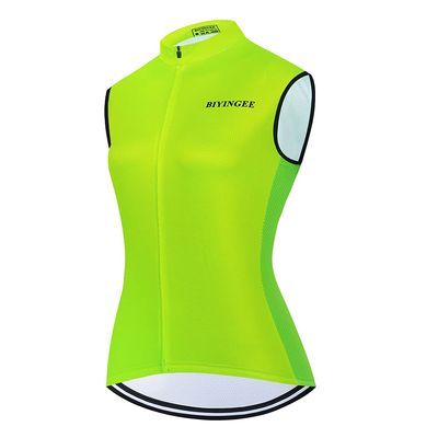 BIYINGEE Women's Cycling Vest Reflective Fluorescence Green Size M