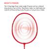 Li-Ning Badminton Mega Power 8 Racket (Aluminum, Navy/Pink, 95g, 24 Lbs Tension) view 4