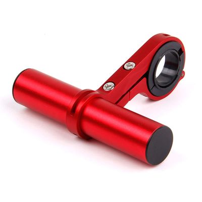 SJHY Bicycle Accessories 20cm Bicycle Handlebar Extended Bracket,Mountain Road Bike Expander Headlight Flashlight Lamp Speedometer Holder Rack Mount Bike Parts (Color : Type B Red)