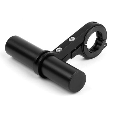 SJHY Bicycle Accessories 20cm Bicycle Handlebar Extended Bracket,Mountain Road Bike Expander Headlight Flashlight Lamp Speedometer Holder Rack Mount Bike Parts (Color : Type B Black)