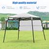 Fireflowery 7 x 7 Pop Up Canopy Tent, Portable Shelter Canopy w/Backpack, Outdoor Instant Canopy Tent, Lightweight & Compact for Hiking, Fishing, Camping, Picnic (7'x7' Base, 6'x6' top) view 4