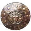 Nautical-Mart Lion Face Round Shield Medieval Iron Shield Knight Armor Shield Solid Steel Round Metal Shield Wall Decor,Home Decor Item (22 Inches) view 1