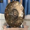 Nautical-Mart Lion Face Round Shield Medieval Iron Shield Knight Armor Shield Solid Steel Round Metal Shield Wall Decor,Home Decor Item (22 Inches) view 2