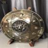 Nautical-Mart Lion Face Round Shield Medieval Iron Shield Knight Armor Shield Solid Steel Round Metal Shield Wall Decor,Home Decor Item (22 Inches) view 3