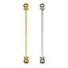 2-Piece Collar Pin & Bar Set - Shirt Collar Tie Pins for Men - Wedding & Business (Silver, Golden) view 1