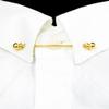 2-Piece Collar Pin & Bar Set - Shirt Collar Tie Pins for Men - Wedding & Business (Silver, Golden) view 4