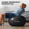Trideer Extra Thick Yoga Ball Exercise Ball, 5 Sizes Ball Chair, Heavy Duty Swiss Ball for Balance, Stability, Pregnancy and Physical Therapy, Quick Pump Included (Black, M(19-22ines/48-55cm)) view 4