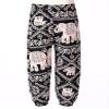 Jizyo Girls Boys Vintage Happie Harem Pants Elastic Waist Summer Beach Trousers Yoga Sports Dance Pilates Bloomers for 3-12Y Chain Elephant 3-4 Years view 3