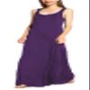 Urban CoCo Women's Scoop Neck Solid Sleeveless Summer Beach Tank Top Casual Maxi Dress Purple view 2