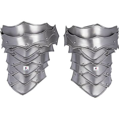 Nautical-Mart Rikomer Steel Spaulders (Silver)