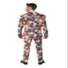 Suitmeister Men's Suit - Casino Poker Icons Print Slim Fit view 3