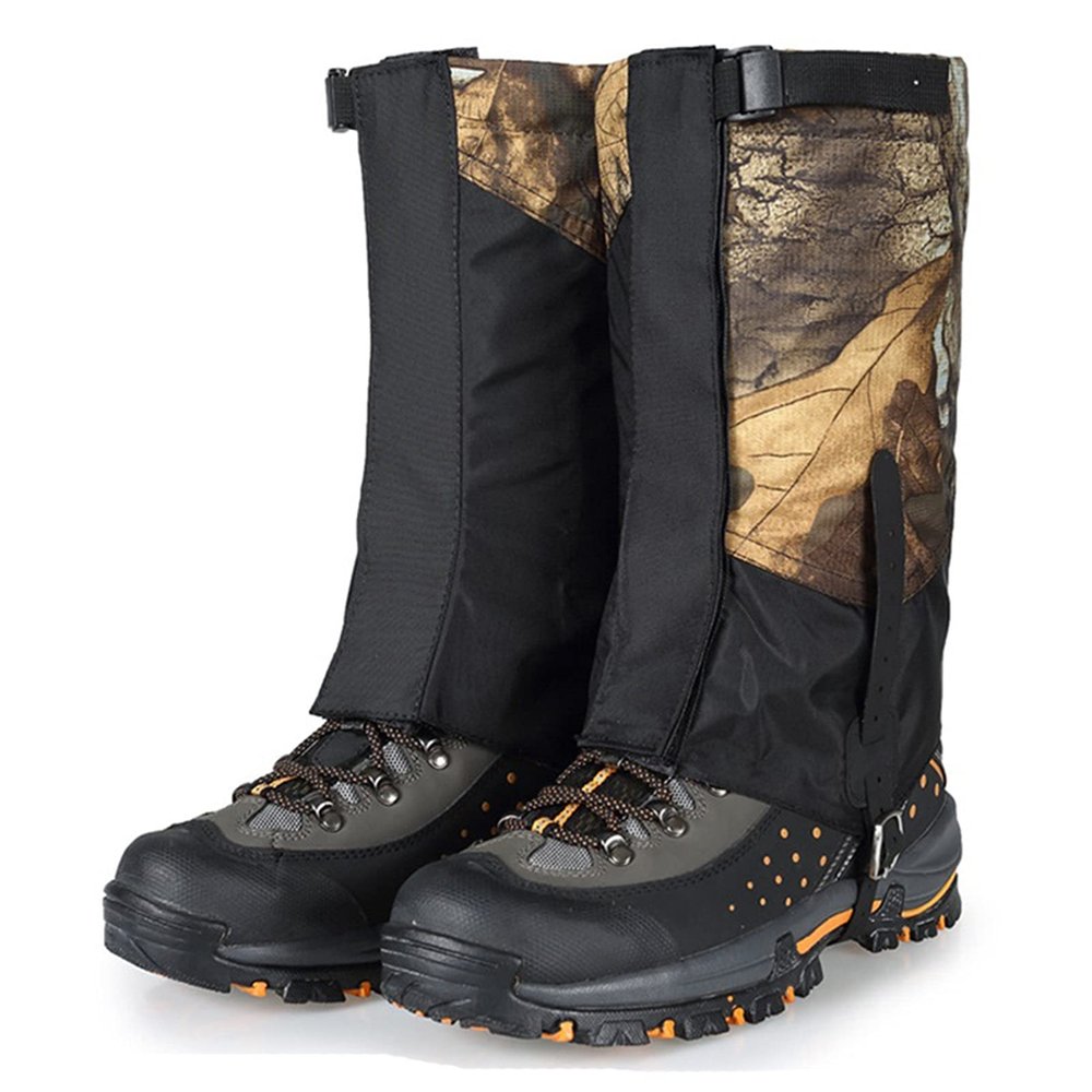 LYLFF Leg Gaiters, Camouflage, Breathable, Waterproof, Snake-Proof Hiking Boots, Suitable for Hiking and Desert Jungle Camping Snow Boots Leggings (Color : A, Size : One Size)