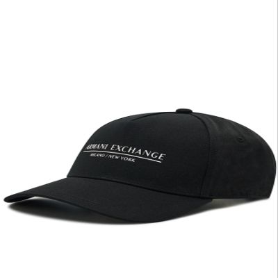 Armani Exchange Men's Milano/New York Logo Baseball Hat, Black, OS