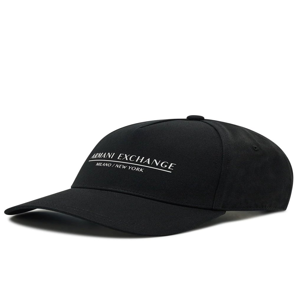 Armani Exchange Men's Milano/New York Logo Baseball Hat, Black, OS