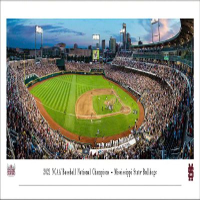 2021 College World Series Champions - Mississippi State- Unframed 40 x 13.5 Poster by Blakeway Panoramas