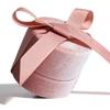 FAYADA Pendant Case Pink Necklace Box Velvet Pendant Gift Box Premium Jewelry Storage Case with Elegant Silk Bow for engagement, wedding ceremony, birthday, anniversary, proposal,alentine's Day(pink) view 2