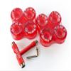 Atom Skates Outdoor Quad Roller Wheels 8 Wheels Atom Pulse Lite 62x33 Red Bundle with Tool, 2 packs 62x33 Red + Tool view 1