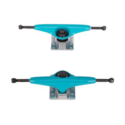 Tensor Alloys Skateboard Trucks - Aqua/Raw - 5