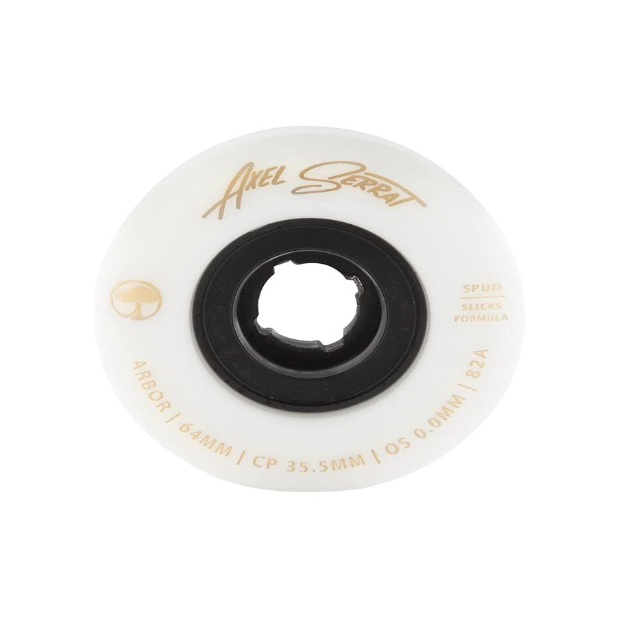 Arbor Skateboards Arbor Spud Axel Serrat 82a Longboard Wheels - White - 64mm