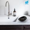 Azure Zone, A5 Melamine Ship Jewelry Trinket Tray Dish Organizer Ring Holder for Food Safe Dishware Decorative Frosted Black view 3