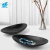 Azure Zone, A5 Melamine Ship Jewelry Trinket Tray Dish Organizer Ring Holder for Food Safe Dishware Decorative Frosted Black view 4