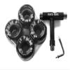 Atom Skates Outdoor Quad Roller Wheels / 4 Wheels Atom Pulse Lite 62x33 Black Bundle with Tool view 1