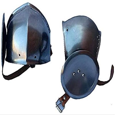 ARTIZANSTORE Medieval Steel Knee Cops Armour LARP Renaussance Replica SCA Combat