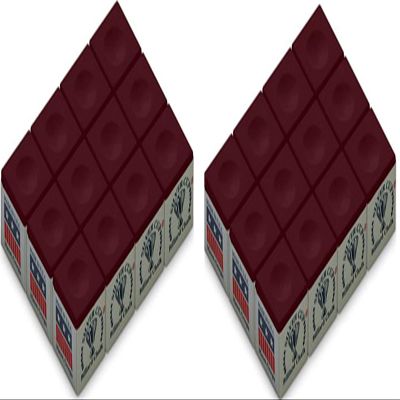 Silver Cup SC-12-WINE Chalk Dozen Box, Wine 2 Pack