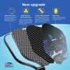 Pickleball Paddles Set of 2, USAPA Approved 99.99% Carbon Fiber Surface Pickleball Sets PP Honeycomb Core Pickleball Rackets, Lightweight Paddles with 4 Balls 1 Bag for Beginners Medium (Blue Waves) view 2