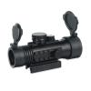 ToopMount 4x33 Scope Tactical Optics Red & Green 1/4 MOA Half Mil Dot Reticle Illuminated Adjustable Optics Fully Multi-Coated Sight Scope with Picatinny Rail Mount view 1