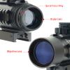 ToopMount 4x33 Scope Tactical Optics Red & Green 1/4 MOA Half Mil Dot Reticle Illuminated Adjustable Optics Fully Multi-Coated Sight Scope with Picatinny Rail Mount view 2