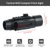ToopMount 4x33 Scope Tactical Optics Red & Green 1/4 MOA Half Mil Dot Reticle Illuminated Adjustable Optics Fully Multi-Coated Sight Scope with Picatinny Rail Mount view 3