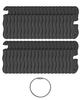 Rope Tensioner Aluminum Alloy Camping Tent Guyline Cord Adjuster Camping of Gear for Camping, Hiking, Backpacking Ultralight Tent Stakes Guy Lines (Black, 40 Pack) view 1