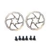 CATAZER lightweight Bicycle Hydraulic Disc Brake Rotors MTB Road Racing Bike Brake Disc Rotors 160mm 44mm 6 Bolts (2 pcs) view 1
