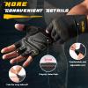 FREETOO Workout Gloves for Men, [Full Palm Protection] [Ultra Ventilated] Weight Lifting Gloves with Cushion Pads and Silicone Grip Gym Gloves Sturdy Training Gloves for Exercise Fitness view 4