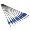 Spine 900 Arrow 29 Inch Arrow Target Practice Arrow Hunting Arrow Carbon Arrows Compound Bow Recurve Bow Adult Youth Archery Indoor Outdoor Shooting Bullet Tip 12pc view 2