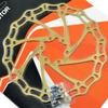 ALLIGATOR Brake CROWN MTB Road Bike Disc Brake Rotor 180mm, 2PCS, Ti Gold, AR2397 view 4