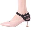 Healifty 4 Pairs Lace Shoe Straps for High Heels, Anti-Slip Sheel Loose Shoe Straps Detachable Elastic Boot Laces for Women view 2