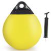 VEITHI 1 Pack 15 x 18 in Yellow Mooring Buoy Boat Buoy Balls Anchor Buoy Float Round Boat Fenders,Vinyl Inflatable Anchor Ball for Boat with Pump,Large Dock Bumpers for Lake/Anchoring/Marker view 1