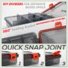 RUNCL Fishing Tackle Box, Waterproof Airtight Stowaway, 3600/3700 Tray Tackle Box with Adjustable Dividers, Plastic Storage Organizer (4pcs 3700) view 4