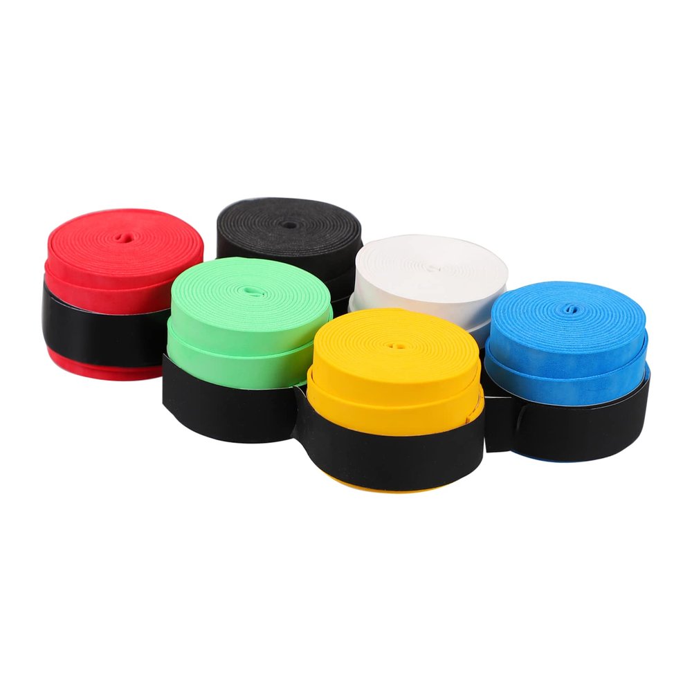 BESPORTBLE Badminton Racket Sweat-Absorbing Belt - Pu Material Overgrip for Sports Assorted Colors 110 X 2.5 X 0.7 Inches
