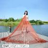 Lawaia Throw Nets for Fishing Bait White Nylon Thread Iron Steel Sinking Hand Throwing Fishing Net Old Traditional Landing Net Fish Small Mesh,Radius 2.5m (Tire line - 2.5m) view 2