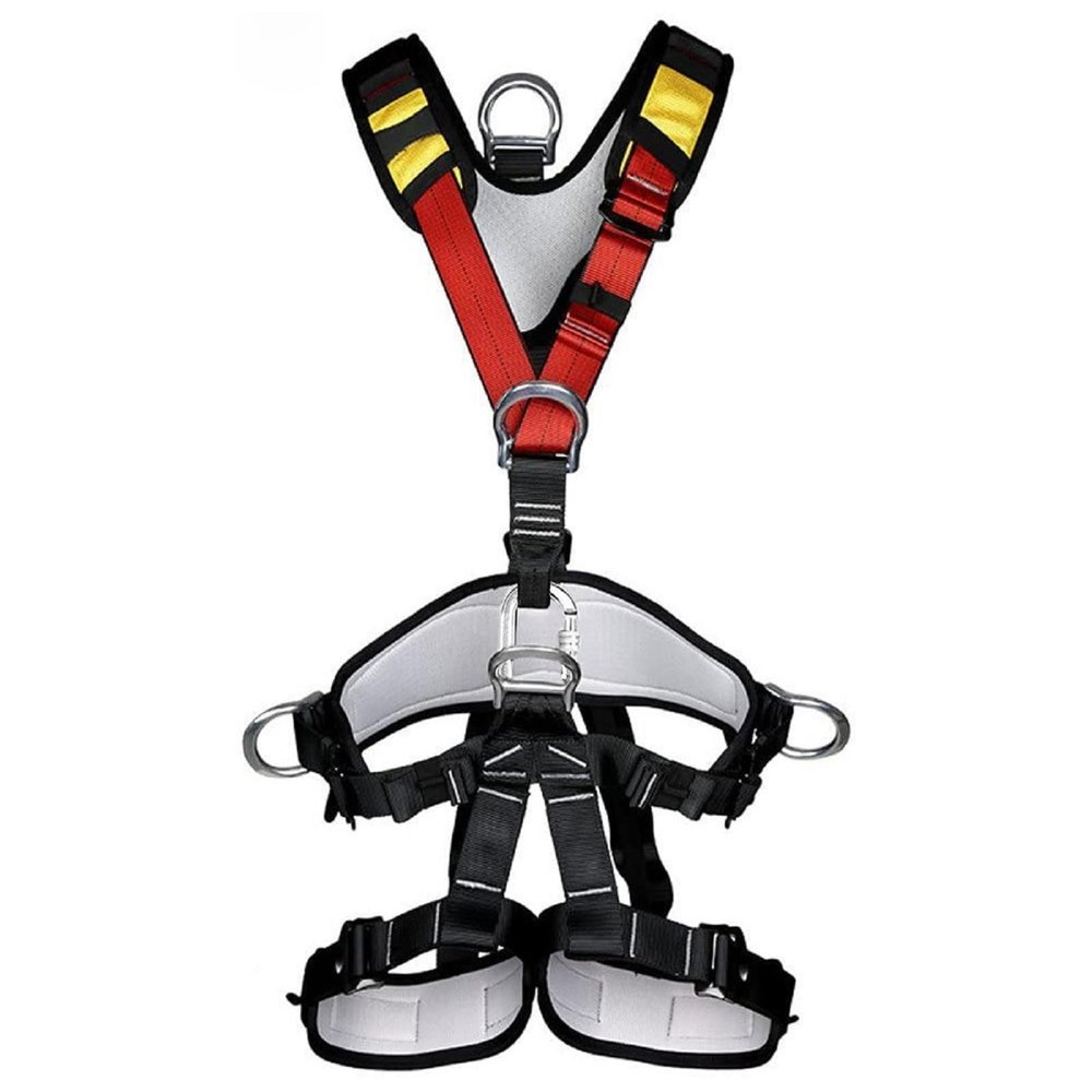 HandAcc Climbing Seat Belts, Professional Thicken Full Body Large Size Safety Climbing Belt, Climbing Gear for Caving Rock Climbing Tree Climbing Fire Rescuing Rappelling Equipment