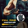 FREETOO Workout Gloves for Men 2021 Latest, [Full Palm Protection] [Ultra Ventilated] Weight Lifting Gloves with Cushion Pads and Silicone Grip Gym Gloves Durable Training Gloves for Exercise Fitness view 2