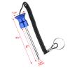 Cosmos Gym Weight Stack Pin Universal Replacement Selector Lock Pin Detent Hitch Pin, Tensile 3/8" Dia. & 4" Locking Space with Lanyard, for Gym Equipment Machine Weight Plate (Blue Knob) view 2