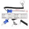 Cosmos Gym Weight Stack Pin Universal Replacement Selector Lock Pin Detent Hitch Pin, Tensile 3/8" Dia. & 4" Locking Space with Lanyard, for Gym Equipment Machine Weight Plate (Blue Knob) view 4