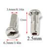 Pro Bamboo Kitchen 12pcs Black 304 Stainless Steel Spokes and Nipples 260mm Mountain Bike/Road Bike 14G Spokes with 12mm Copper Cap view 4