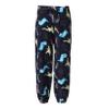 Oyolan Kid Girls Bohemian Harem Pants Smocked Boho Pants Casual Loose Hippie Trousers Dance Pilates Bottoms Dinosaur 9-10 Years view 1